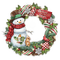 Weihnachten, Kranz, Schneemann - Free PNG Animated GIF