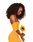 Femme en jaune.Cheyenne63 - Free PNG Animated GIF