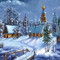 fond hiver winter noel - GIF animé gratuit GIF animé