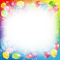 soave frame birthday  balloon rainbow - nemokama png animuotas GIF