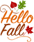 soave text autumn hello fall deco orange green - PNG gratuit GIF animé