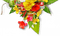soave deco flowers scrap border spring - PNG gratuit GIF animé