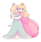 ✶ Princess Peach & Harmonie {by Merishy} ✶ - ilmainen png animoitu GIF