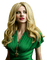 Woman  Gold Green - Bogusia - Free PNG Animated GIF