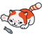 Marsey the Cat Playing with Fish - 無料のアニメーション GIF アニメーションGIF