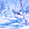 Y.A.M._Winter background blue - Nemokamas animacinis gif animuotas GIF