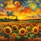 painting landscape background - png gratis GIF animasi