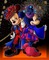 image encre effet néon cirque carnaval bon anniversaire Minnie Mickey Disney  edited by me - PNG gratuit GIF animé