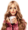 Kvinna-kaffe - zadarmo png animovaný GIF