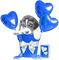 soave deco valentine heart balloon dog vase - 免费PNG 动画 GIF