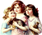 Vintage girl sisters - kostenlos png Animiertes GIF