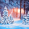 soave background animated winter forest blue - GIF animé gratuit GIF animé