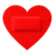 heart bandaid - bezmaksas png animēts GIF