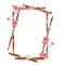 Pink and green rose frame - PNG gratuit GIF animé