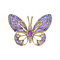 kikkapink deco scrap purple butterfly - PNG gratuit GIF animé