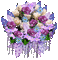 flowers bouquet with glitter - 無料のアニメーション GIF アニメーションGIF