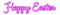 Happy Easter.Text.White.Purple - 無料png アニメーションGIF