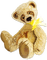 soave deco toy bear brown yellow - 無料png アニメーションGIF