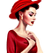 kikkapink vintage woman fashion hat - gratis png animeret GIF