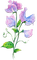 soave deco flowers branch spring purple - 無料png アニメーションGIF