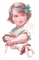 kikkapink spring pink teal girl children vintage - 免费PNG 动画 GIF