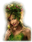 femme au cheveux vert.Cheyenne63 - png gratis GIF animado