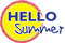 Kaz_Creations Logo Text Hello Summer - gratis png geanimeerde GIF