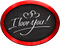 I Love You.Text.Hearts.Chalk.Board.Black.Red.White - bezmaksas png animēts GIF