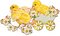 soave deco easter flowers  chick vintage yellow - zdarma png animovaný GIF