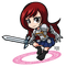 Erza Scarlet laurachan fairy tail - фрее пнг анимирани ГИФ