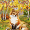 soave animated background fox forest animated - 免费动画 GIF 动画 GIF