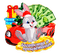 christmas hare by nataliplus - PNG gratuit GIF animé