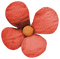 Flower Blume Burlap Button Knopf orange - ücretsiz png animasyonlu GIF
