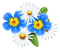 blue flowers Bb2 - бесплатно png анимированный гифка