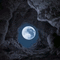 Cave and Moon View - GIF animé gratuit GIF animé