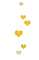 yellow hearts scrap - безплатен png анимиран GIF