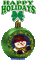 Snowman Green Ornament - Ilmainen animoitu GIF animoitu GIF