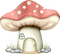 mushroom fairy house Bb2 - GIF animado grátis