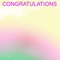 image encre pastel multicolored congratulations mariage edited by me - PNG gratuit GIF animé
