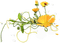 Déco fleurie jaune - GIF animé gratuit