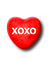 XOXO.Candy.Heart.White.Red - PNG gratuit GIF animé