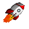 Rocket Spaceship - Бесплатный анимированный гифка анимированный гифка