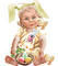 Easter baby girl - png grátis Gif Animado