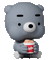 kawaii teddy bear fun anime - Animovaný GIF zadarmo animovaný GIF