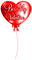 Be My Valentine.Heart.Balloon.Red - PNG gratuit GIF animé