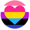 Genderfluid Pansexual circle - PNG gratuit GIF animé