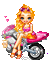 Biker Chick - 無料のアニメーション GIF アニメーションGIF