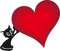Kaz_Creations Deco Valentine Heart Love  Cat Kitten Cats - PNG gratuit GIF animé