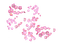 Pink flowers deco [Basilslament] - Free PNG Animated GIF