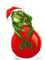 funny santa frog - bezmaksas png animēts GIF